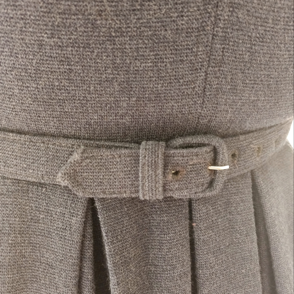 VTG 50S/60S "WM. G. ORIGINAL JUNIORS" WOOL BLEND DRESS W/ BELT! - Picture 9 of 15